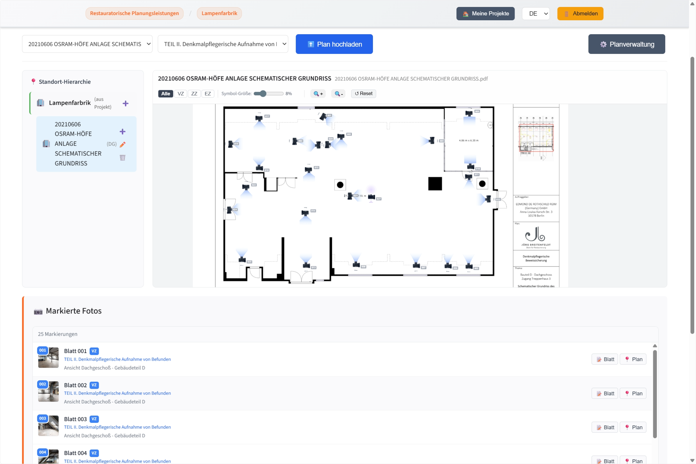 Oda kitabı: kat planından doğrudan oda kaydına geçiş